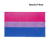 Bisexual Pride Iron On Embroidered Patch